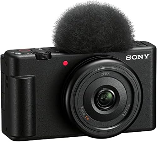 Cámara Sony ZV-1F Vlog para creadores de contenido y vloggers, color negro