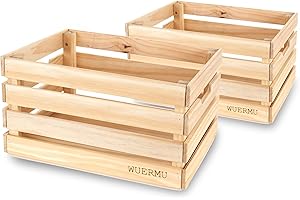 Sturdy Wooden Milk Crates for Versatile Storage