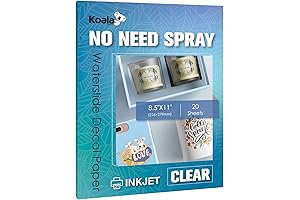 KOALA Waterslide Decal Paper: Unleash Your Creativity with INKJET CLEAR for Stunning DIY Projects