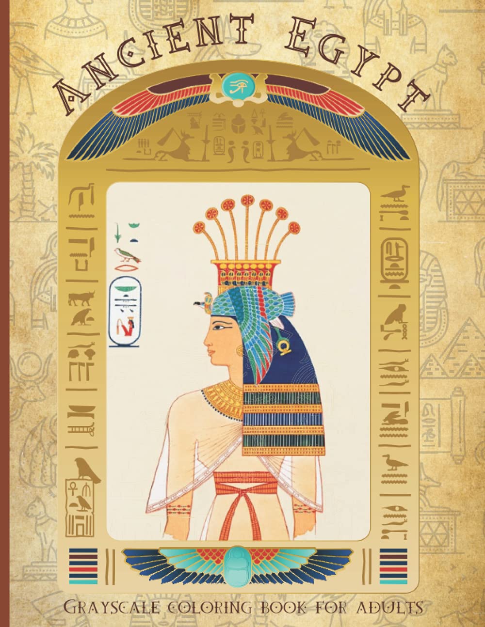 Buy Ancient Egypt: Grayscale Coloring Book for Adults & Teens ...