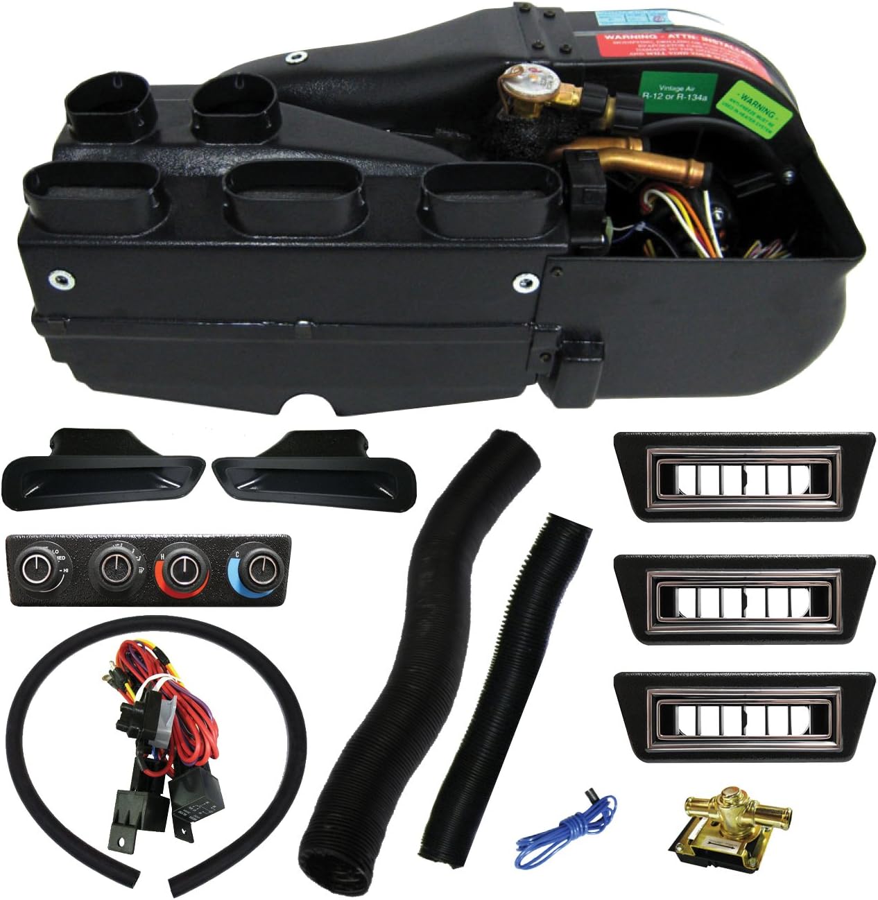 Vintage Air Gen II Mini Heat AC Defrost System w/ Black 4