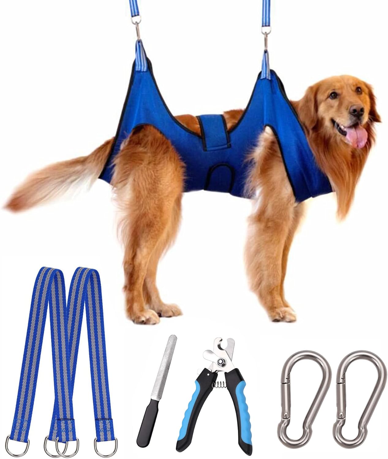 Kkiimatt Dog Pet Grooming Hammock,XXL Dog Hanging Harness for Nail