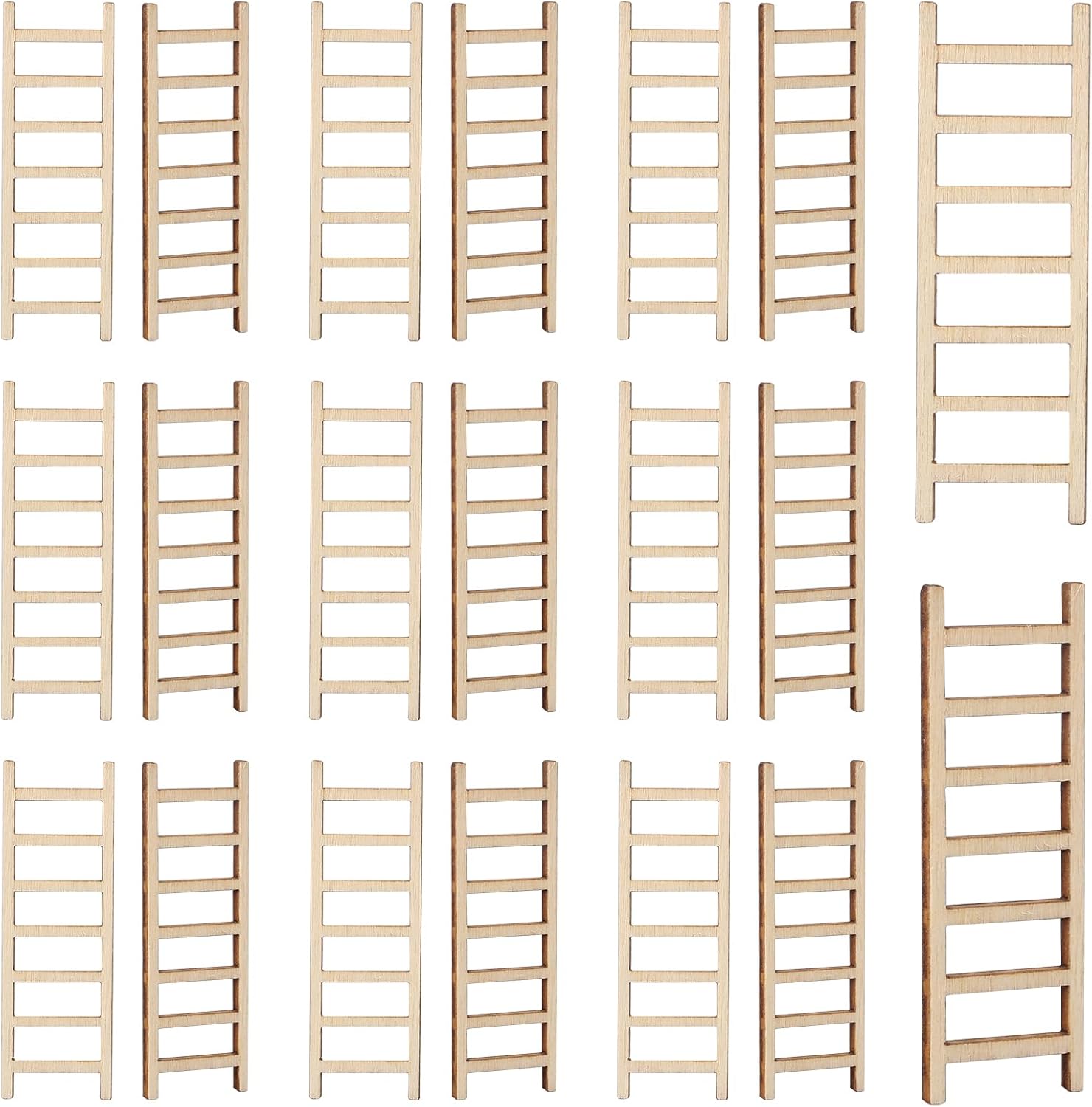 20 Pcs Miniature Ladder Model 2.36''x 0.78'' Mini Ladder