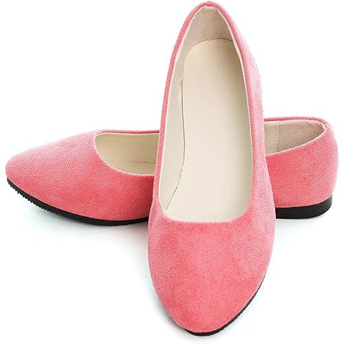 Dear Time Women Flat Shoes Comfortable Slip on Pointed Toe Ballet Flats