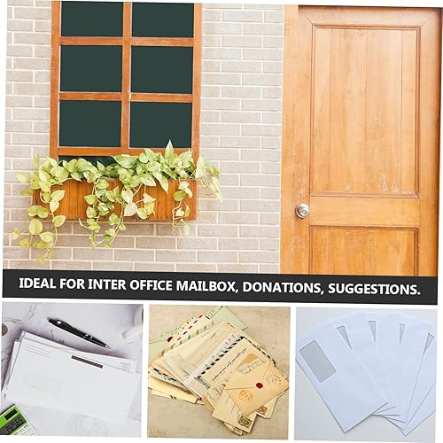 Miniatura 3 de Buzón de metal para montaje en pared exterior, buzón de bloqueo de montaje en pared para inserción de correo, decoración del hogar y caja de