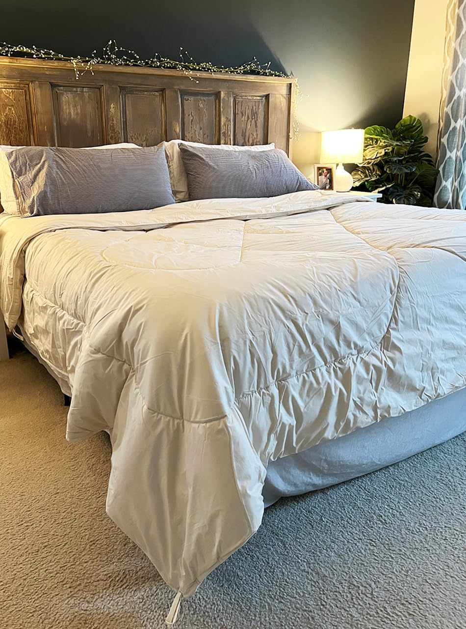 Alpaca Duvet - Hypoallergenic Comforter/Down Alternative - 100% Alpaca Wool Filling with 100% Pima Cotton Casing | Standard Weight All Season ~ New (Twin/Twin XL)