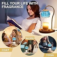 Vista 6 de Lámpara Calentadora de Velas con Temporizador, Lámpara Calentadora de Velas Ajustable, Soportes Calentadores de Velas de Cuerpo de Vidrio Eléctricos