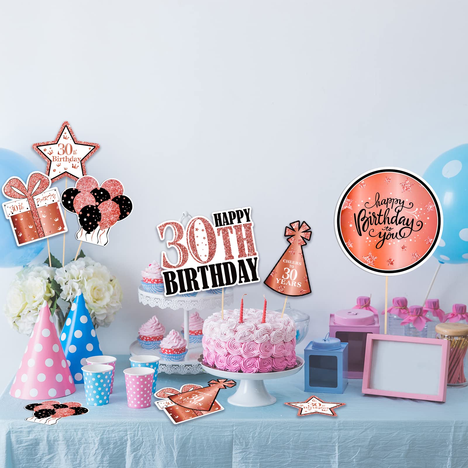 Decorazioni da tavola per 70° compleanno, a nido d'ape, 10