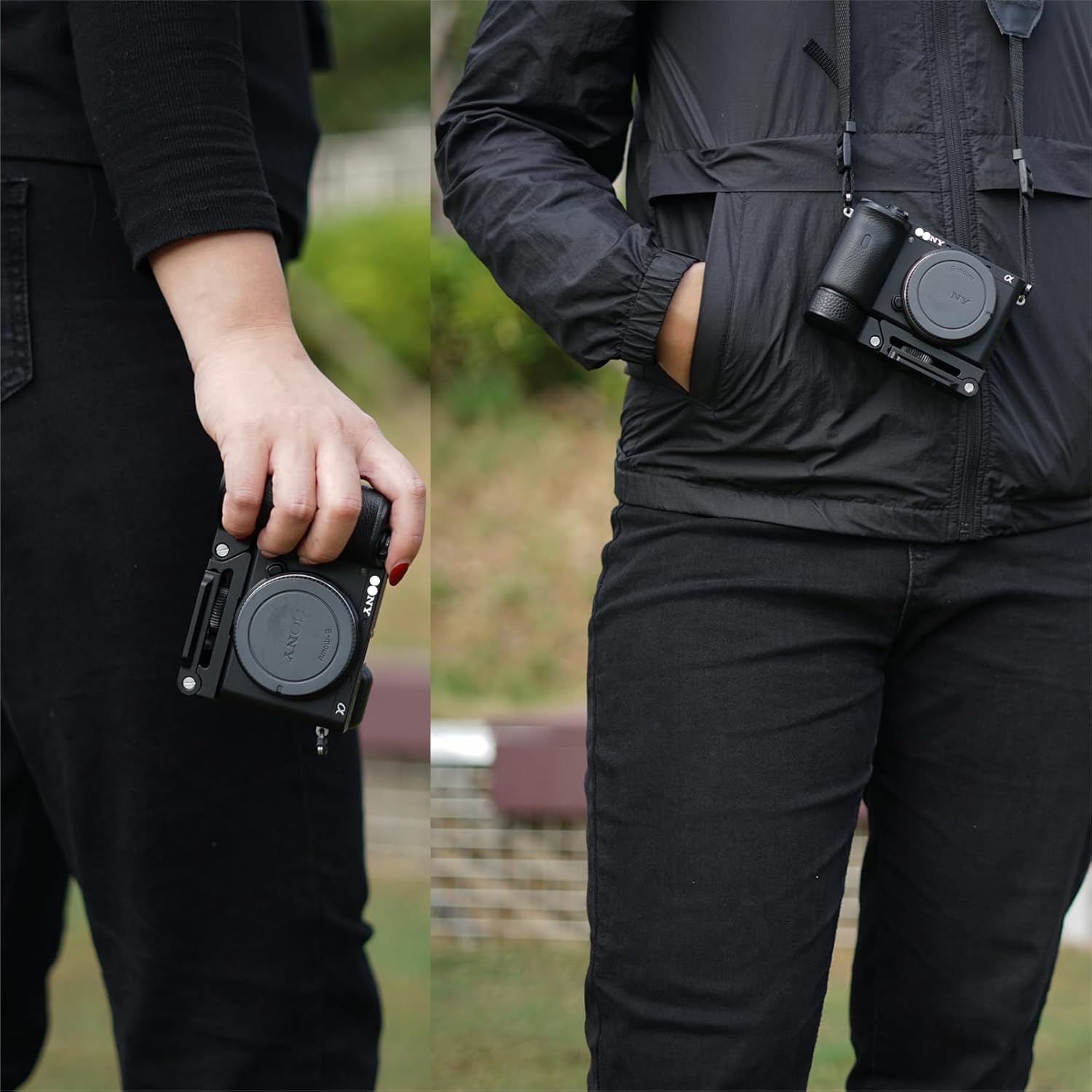 A6600 Grip Variable L-Shaped Quick Release Plate for Sony A6600 - Image 2