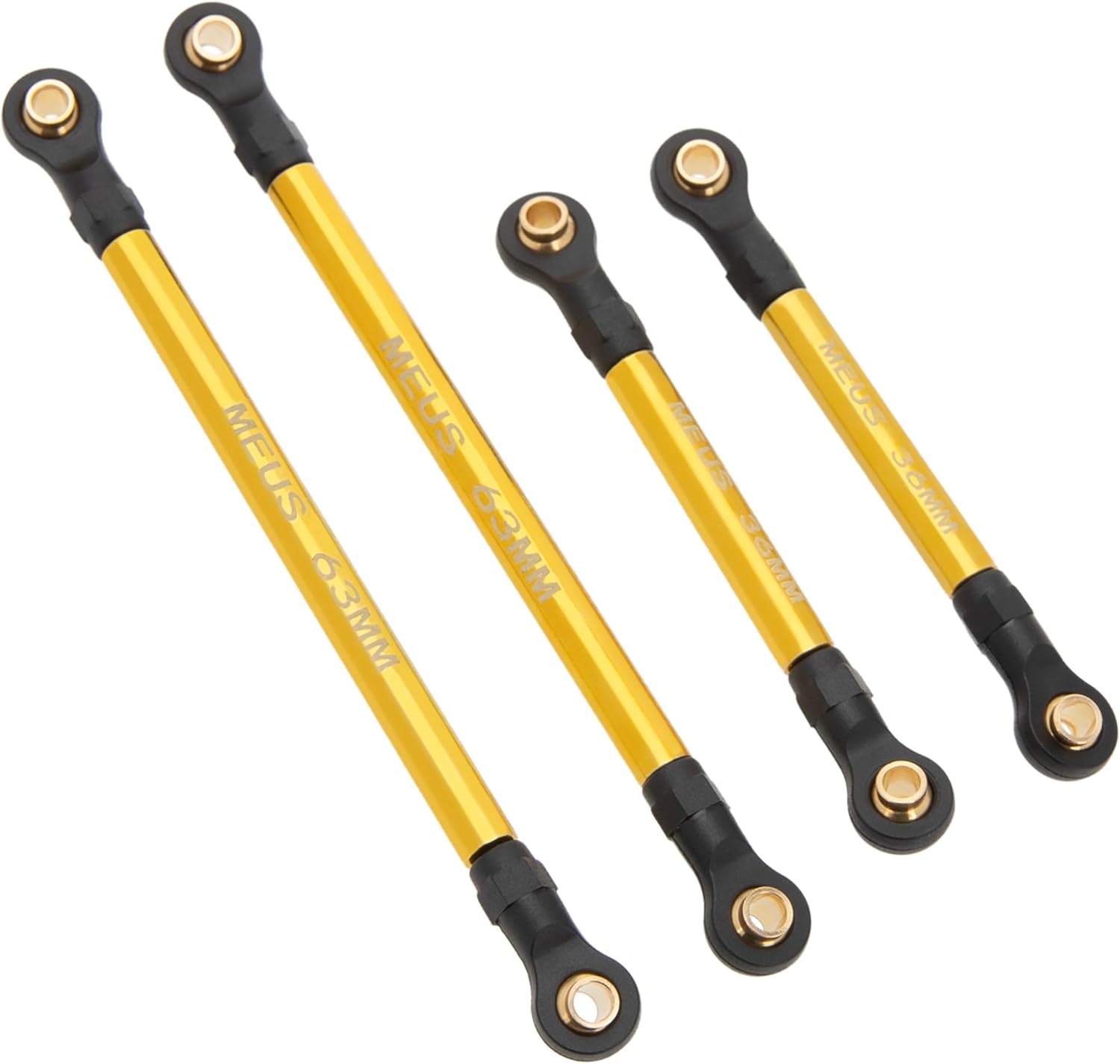 MEUS RACING TRX4M Links Brass High Clearance Links Set for Traxxas 1/18 TRX4M K10 High Trail F150 RC Crawler(K10 High Trail F150)