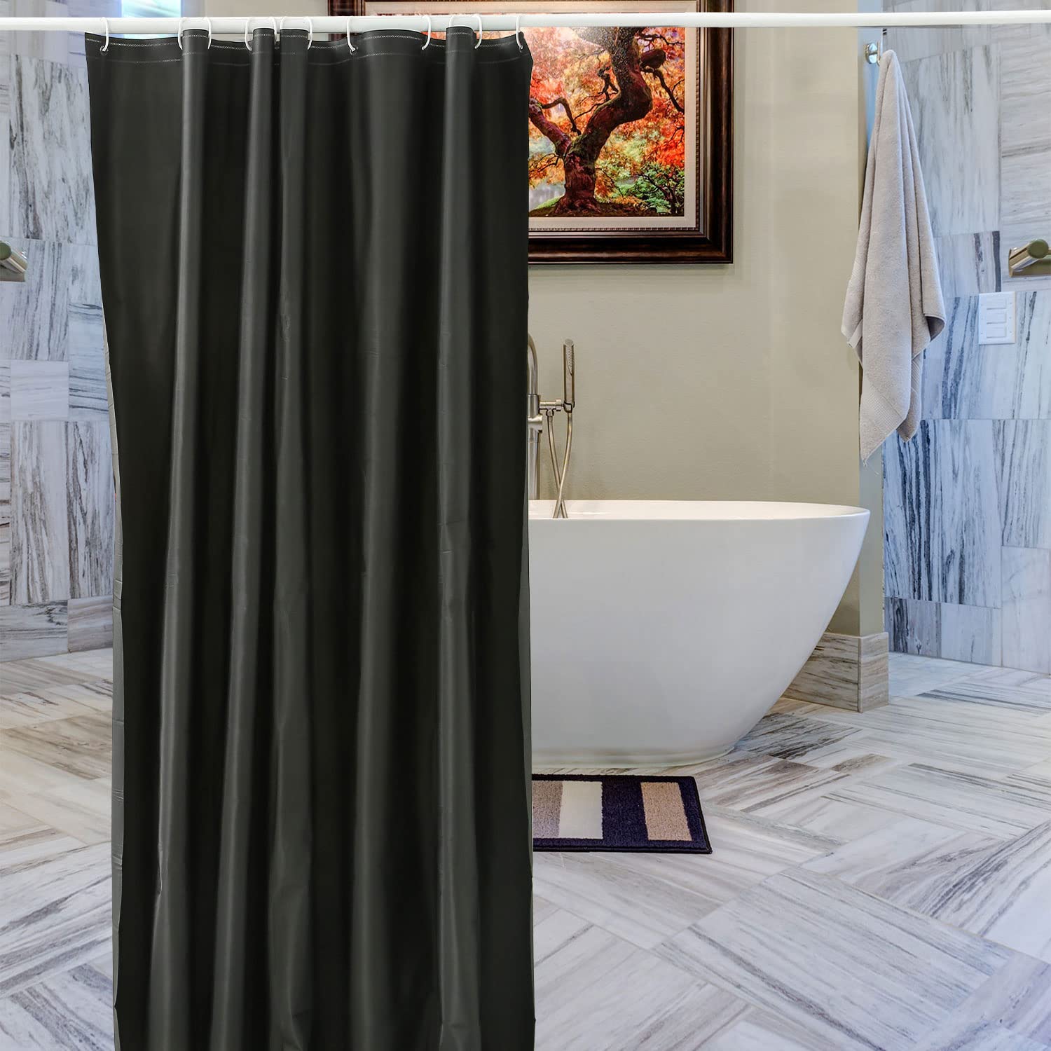 WedDecor Shower Curtains Mould Proof Resistant, Waterproof PEVA Shower ...