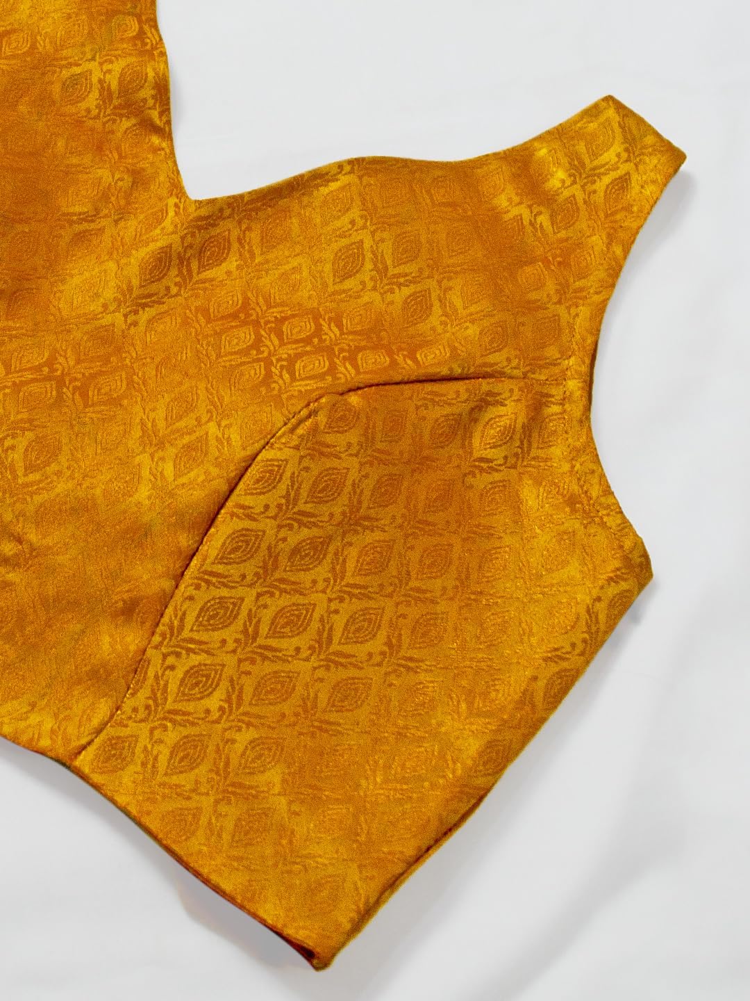 Chandrakala Sleeveless Blouses for Women Sarees,V Neck Backless Readymade Crop top Choli(B218-P) - Image 4