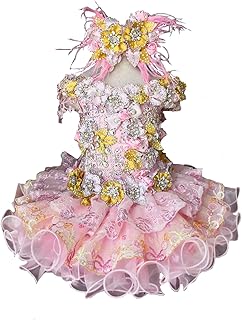 G508 Infant Toddler Baby Newborn Little Girl's Pageant Party Birthday Dress Pink - Buy now