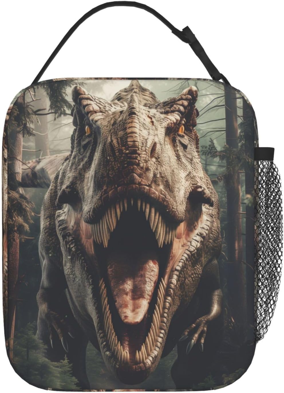 Insulated Lunch Box for Adults Kids Dinosaur Lunch Bag for Work,Picnic,School,Travel,Hiking, Beach or Fishing Polyester T-rex Dinosaur Lunch Box - Image 5