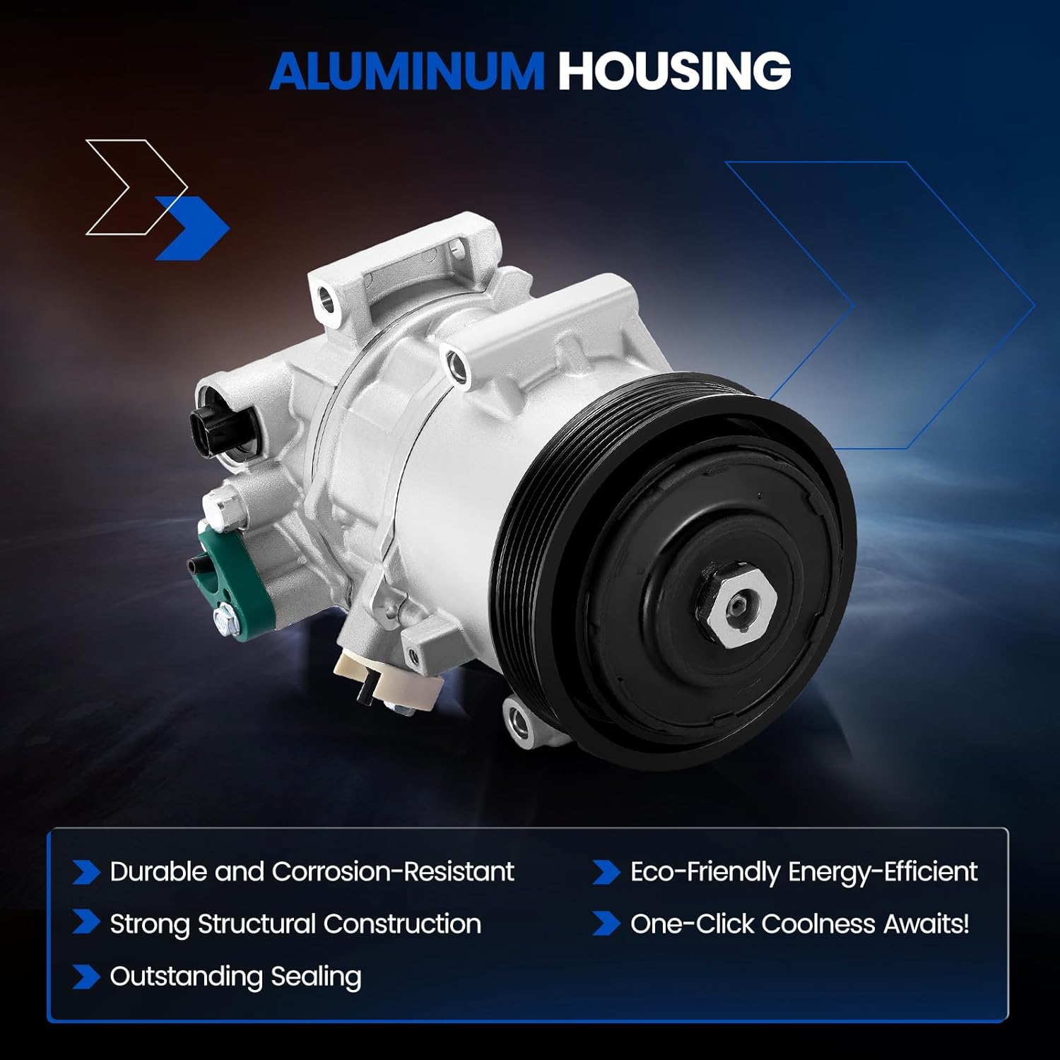 198339 Air Conditioning A/C Compressor with Clutch Compatible with Toyota Corolla 2014-2022 L4 1.8L, Compatible with Toyota Corolla iM 2017-2018 L4 1.8L