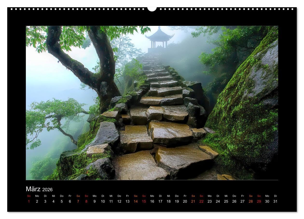 Abenteuerliche Wege (hochwertiger Premium Wandkalender 2026 DIN A2 quer), Kunstdruck in Hochglanz: Würden Sie diese Wege gehen? (CALVENDO Natur)