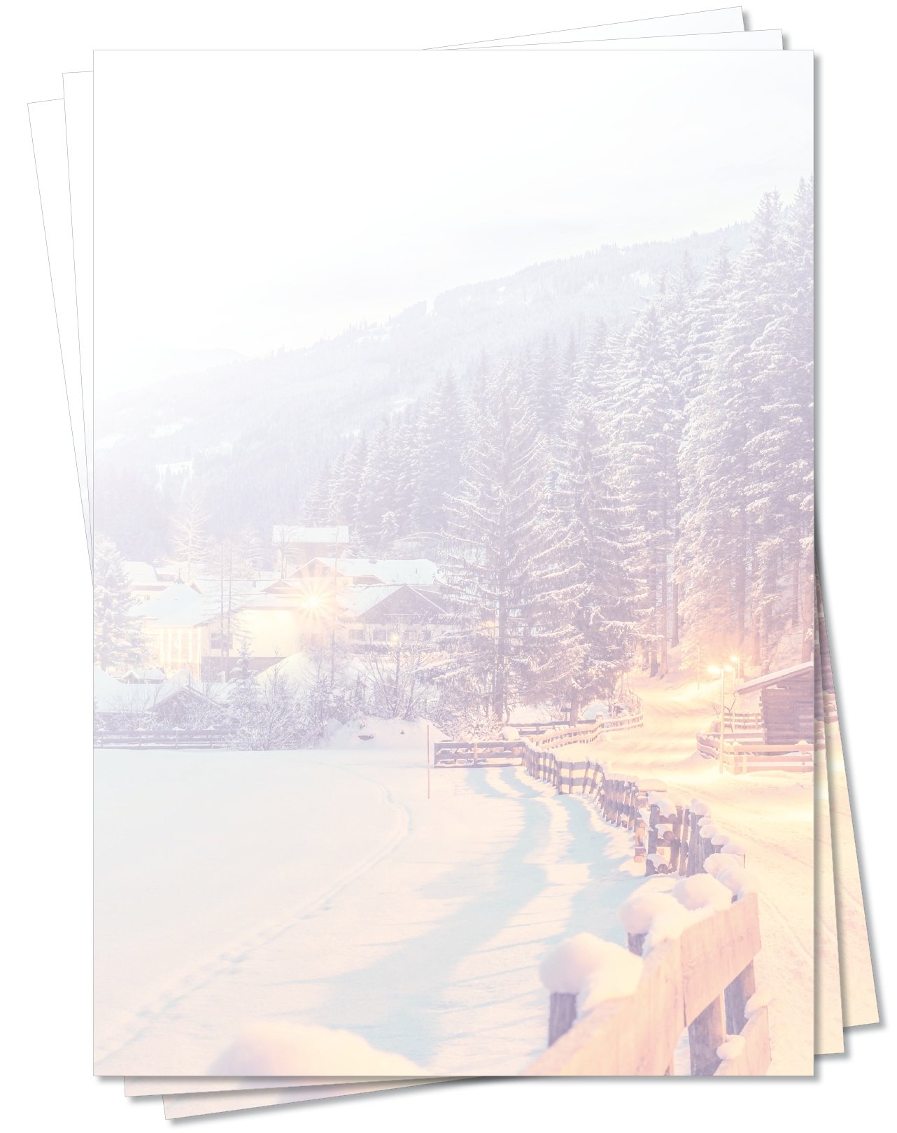 Motivpapier Briefpapier (Winter-5059, DIN A4 100 Blatt
