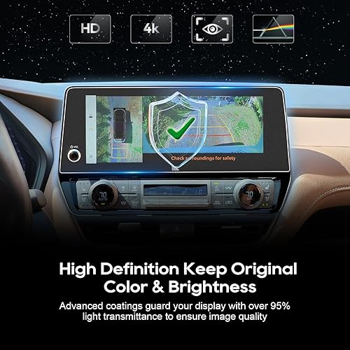 Vista 22 de LFOTPP Protector de pantalla F150 para 2015-2021 2022 2023 F*ord F 150 F150 F250 F350 F450 sync2 sync3 Coupé Hatchback 8 pulgadas navegación vidrio