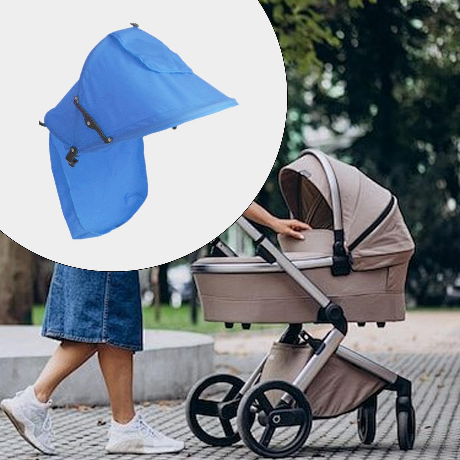 perfeclan para cochecito de bebé, extensor de para cochecito, accesorios para cochecito, toldo, cubierta de protección solar, Azul