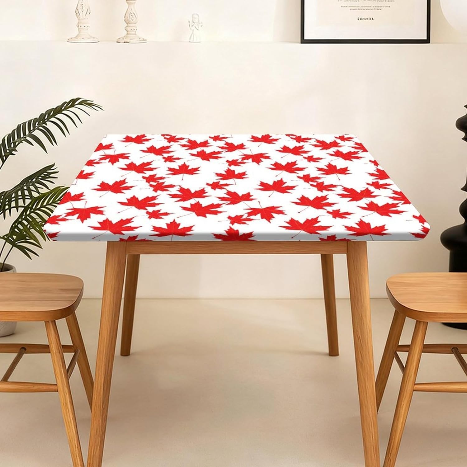 Canadian Maple Leaf Pattern Square Tablecloth Print Table Cloths Table Cover Wedding Party Holiday Decor
