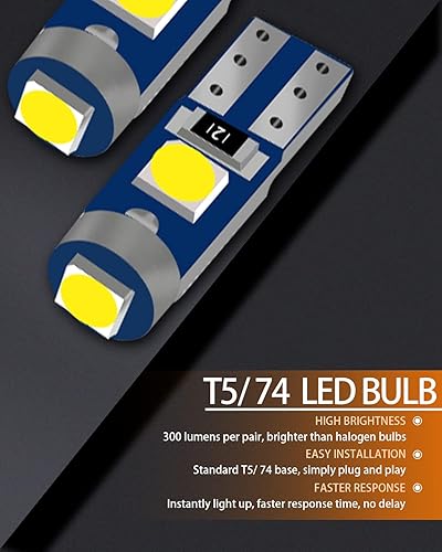 Miniatura 6 de MEALAM Paquete de bombillas LED blancas compatibles con Honda Odyssey 2011 2012 2013 2014 2015 2016 2017 Honda Odyssey Luz de domo de mapa interior