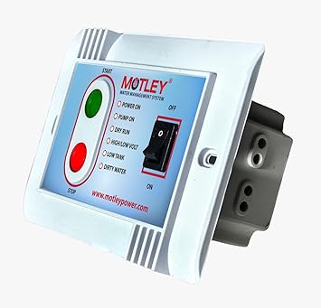 Motley Power Technologies LLP Water Management System - Fully Automatic Water Tank Level Controller with 1 Year Replacement Warranty