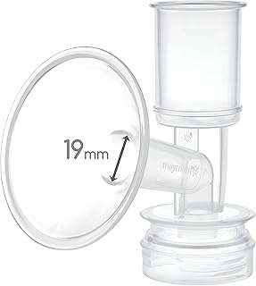 Maymom Breast Shield Flange Compatible with Ameda Breast Pumps MYA Joy Finesse (19 mm, 1-Piece)