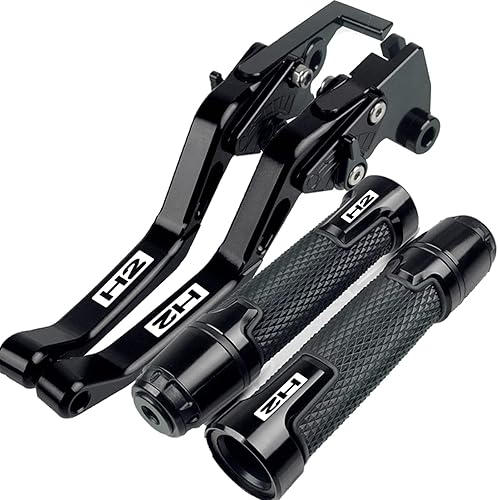 Miniatura 1 de DOUKI Para Kawasaki H2 H2R 2015 2016 motocicleta freno corto embrague palancas embrague embrague empuñaduras manillar extremos CNC accesorios con