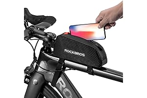 ROCKBROS Top Tube Bike Bag Bicycle Front Frame Bag Compatible with iPhone...