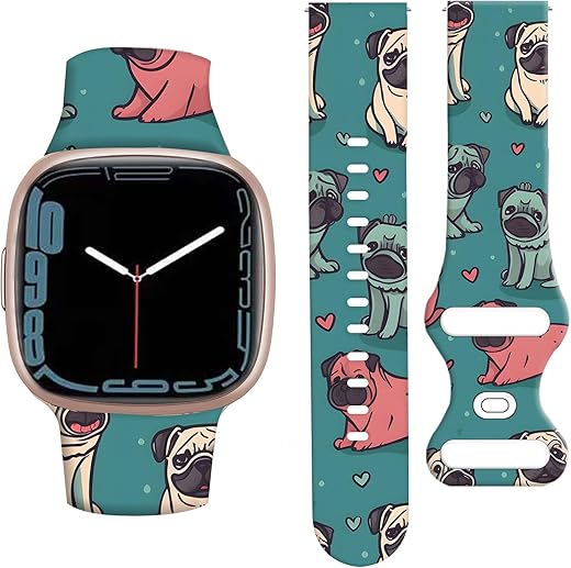 ANDRIU Compatible with Versa 2 /Versa/Versa Lite Band for Women Girl, Cute Fadeless Replacement Sport Band Strap for Versa SE Smartwatch