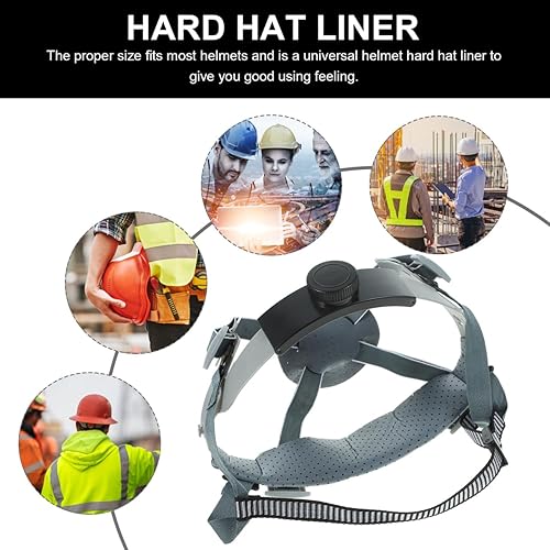 Miniatura 6 de Housoutil Forro de repuesto de suspensión para casco duro para mayor comodidad y apoyo, diseño de perilla ajustable, accesorio cómodo para casco