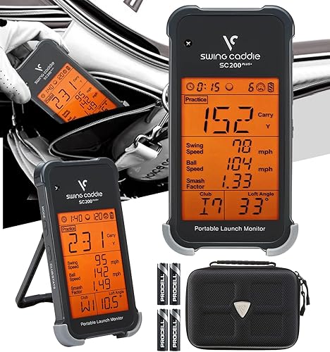 Swing Caddie SC200+ PLUS Monitor de lanzamiento portátil