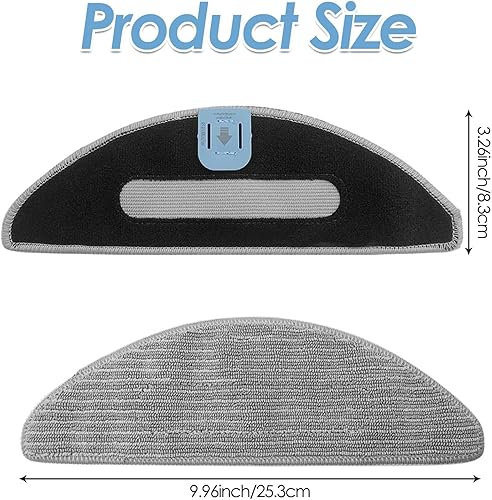 Miniatura 2 de ANBOO Paquete de 4 almohadillas de repuesto para trapeador compatibles con iRobot Roomba Combo i5, i5+, j5, j5+ Robot Vacuum