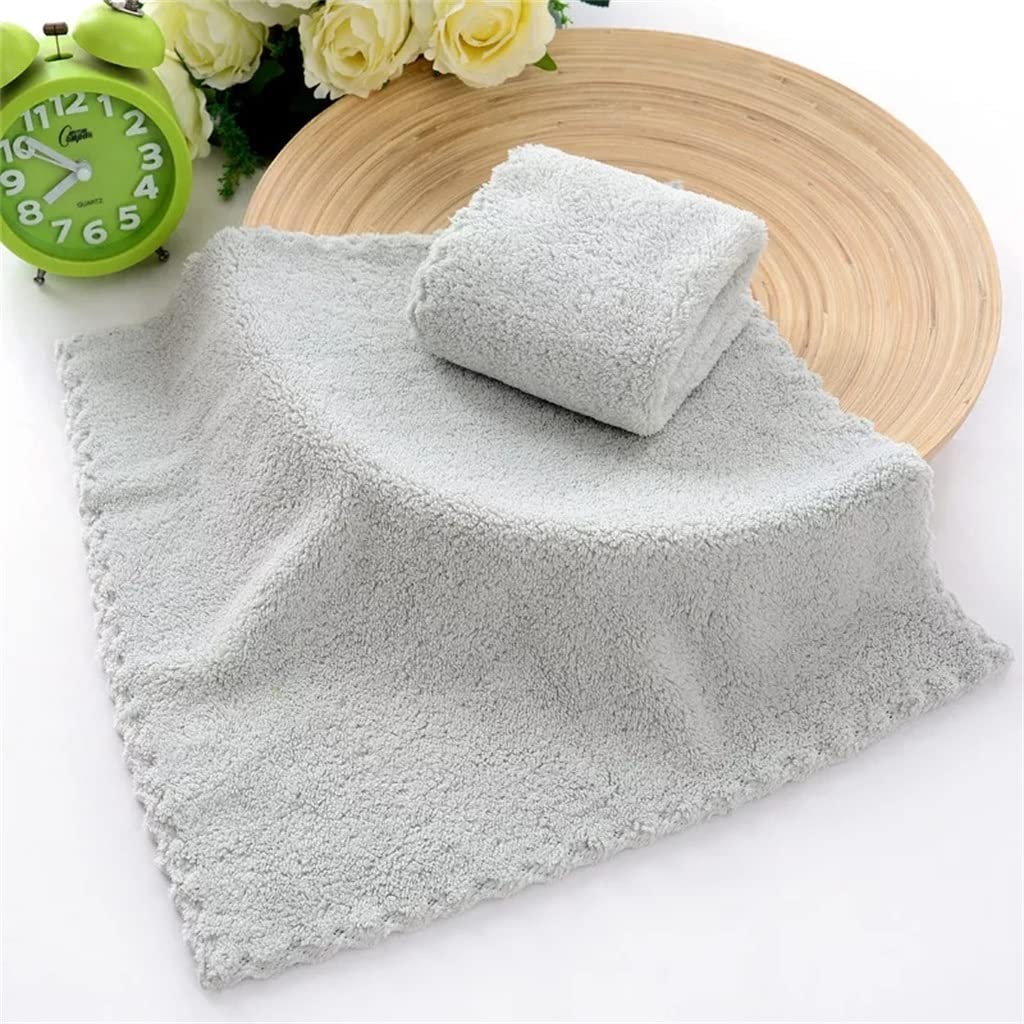 Serviette enfant microfibre grise pour tablier d'école et maison