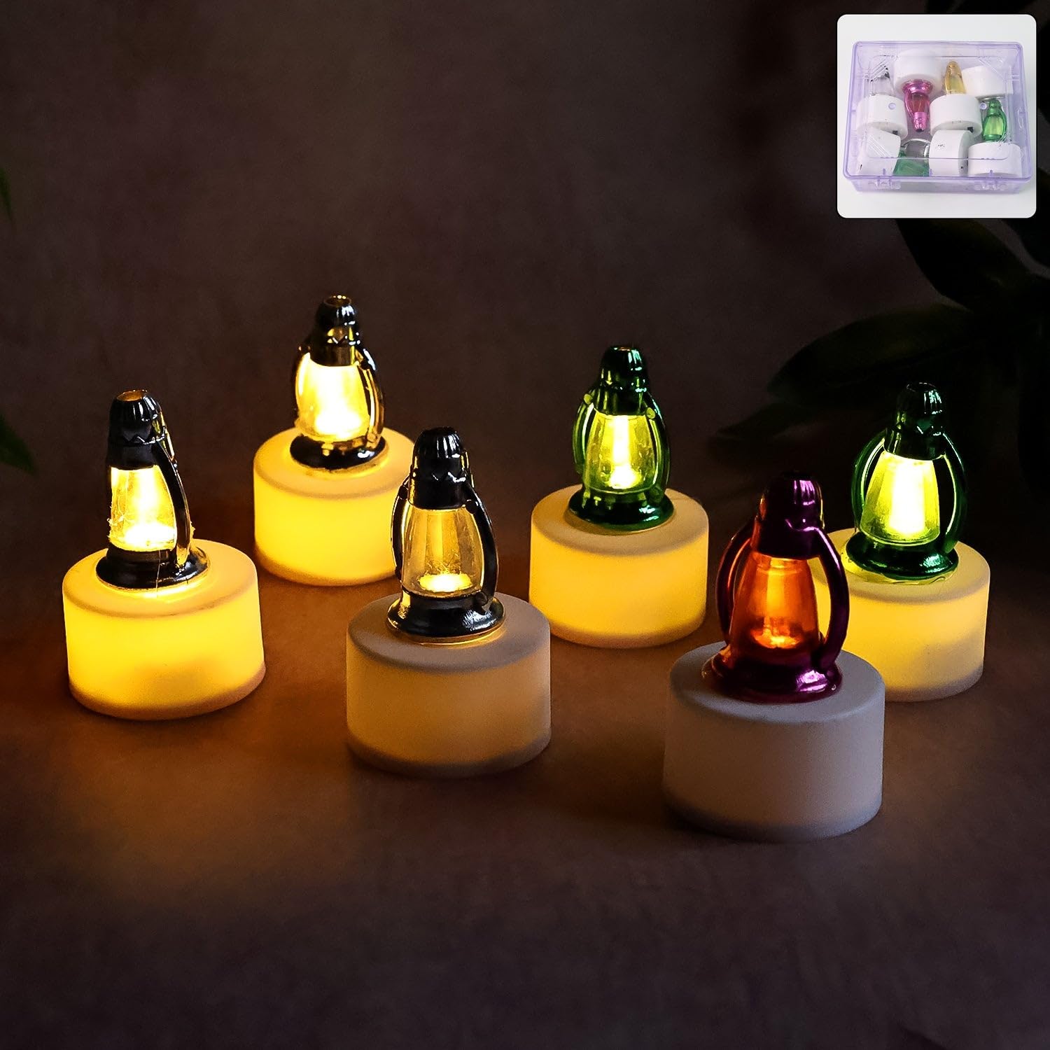 Decorative LED Lantern Candles | Rechargeable (6 Pc)-image-20