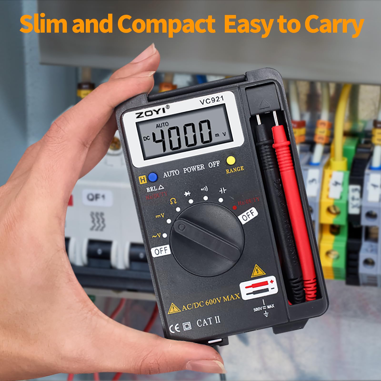 テスター ZOYI 921 Digital Multimeter Card Tester with Auto-ranging 4000