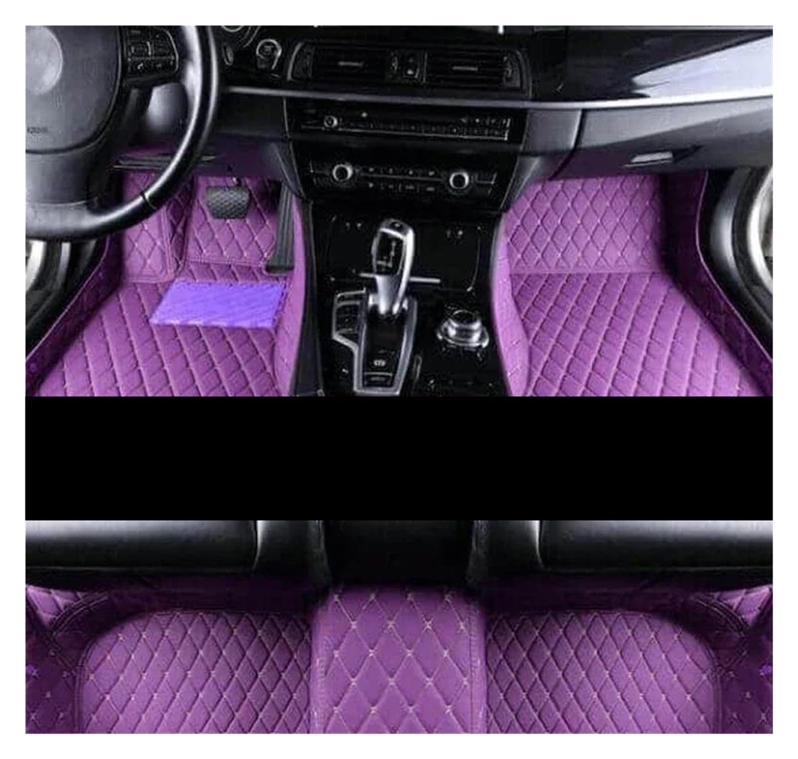 Tapis de sol de voiture pour Captur 2013-2018 style violet LHD