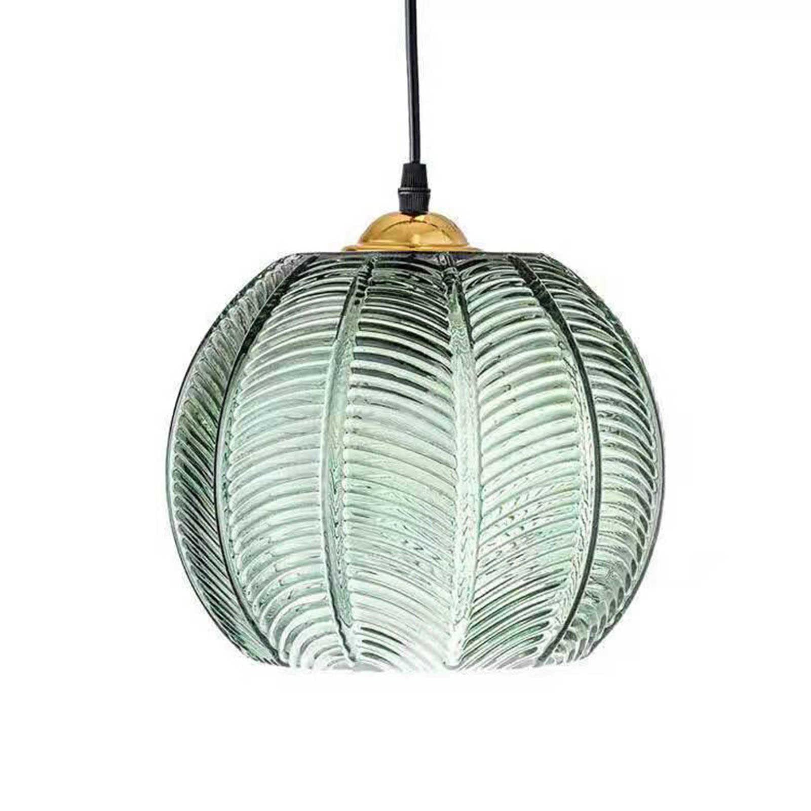 Suspension verte 3 lampes en verre rétro pour illuminer élégamment votre îlot de cuisine