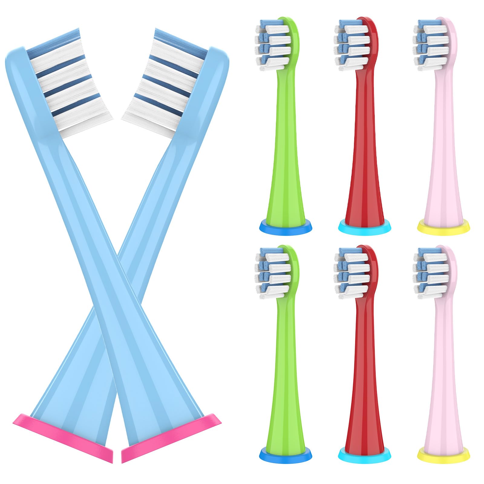8 Pack Kids Toothbrush Heads Compatible with Philips Sonicare Electric Toothbrushes,Ultra Soft Bristles for Gentle Cleaning