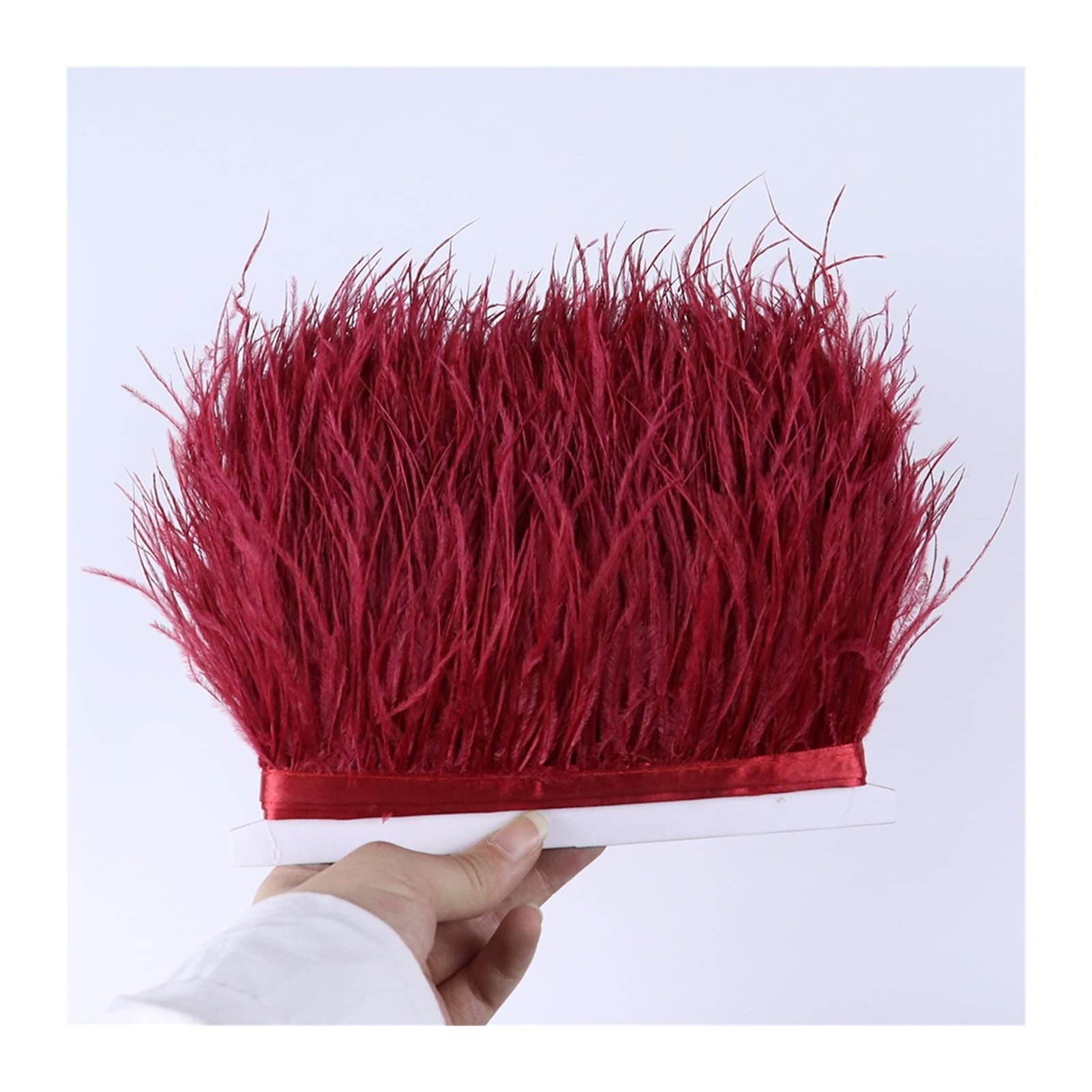 Ruban en plumes d'autruche accessoire couture pour décoration