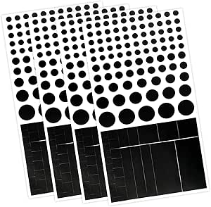 Vinyl Webcam Covers – Restickable Privacy Stickers for Laptop, Smartphone, Tablet, Smart TV & Game Console – Black, Multiple Sizes