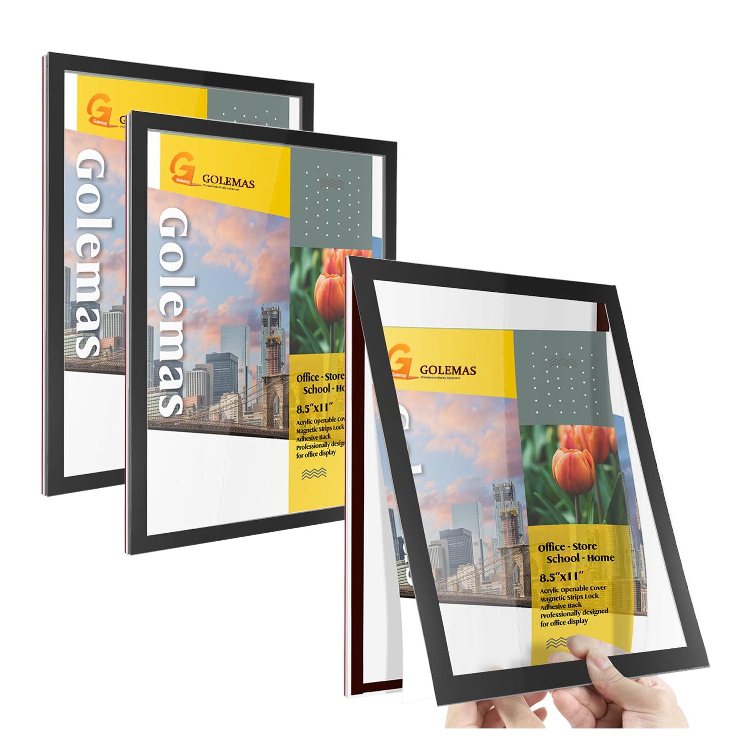 Amazon.com: Golemas Acrylic Magnetic Sign Holder, Easy-Opening 8.5