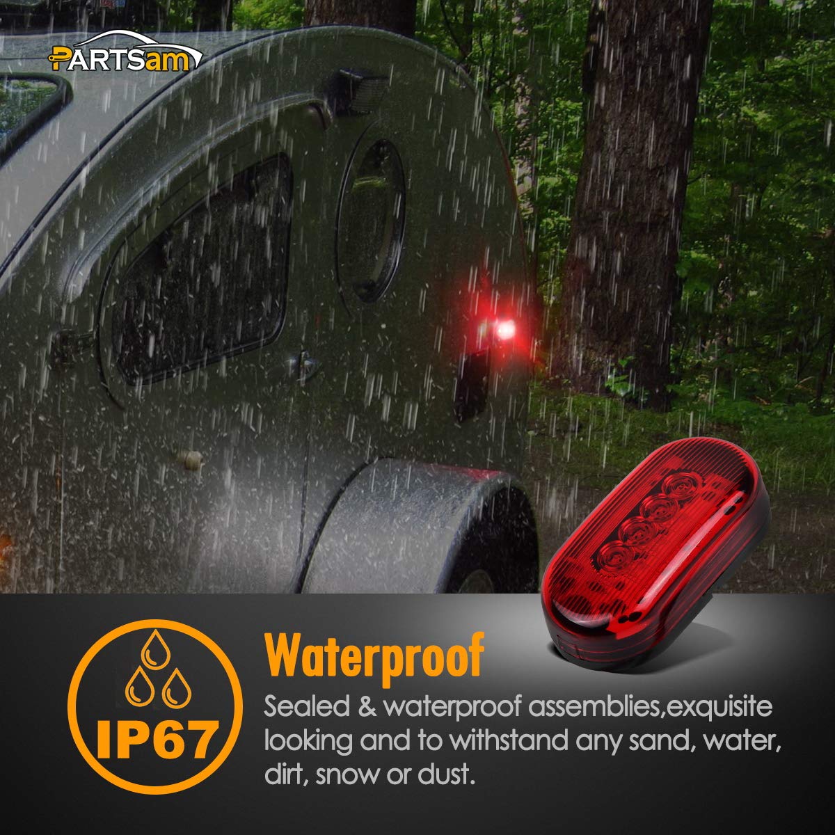 PM 108 15 SAE Ap2 79 Red Marker Lens Light Cover RV Trailer Camper for