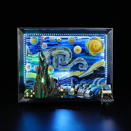 Lightailing Luz para Lego-21333 Vincent-Gogh The Starry-Night - Kit de iluminación LED compatible con el modelo de bloques de construcción Lego - NO