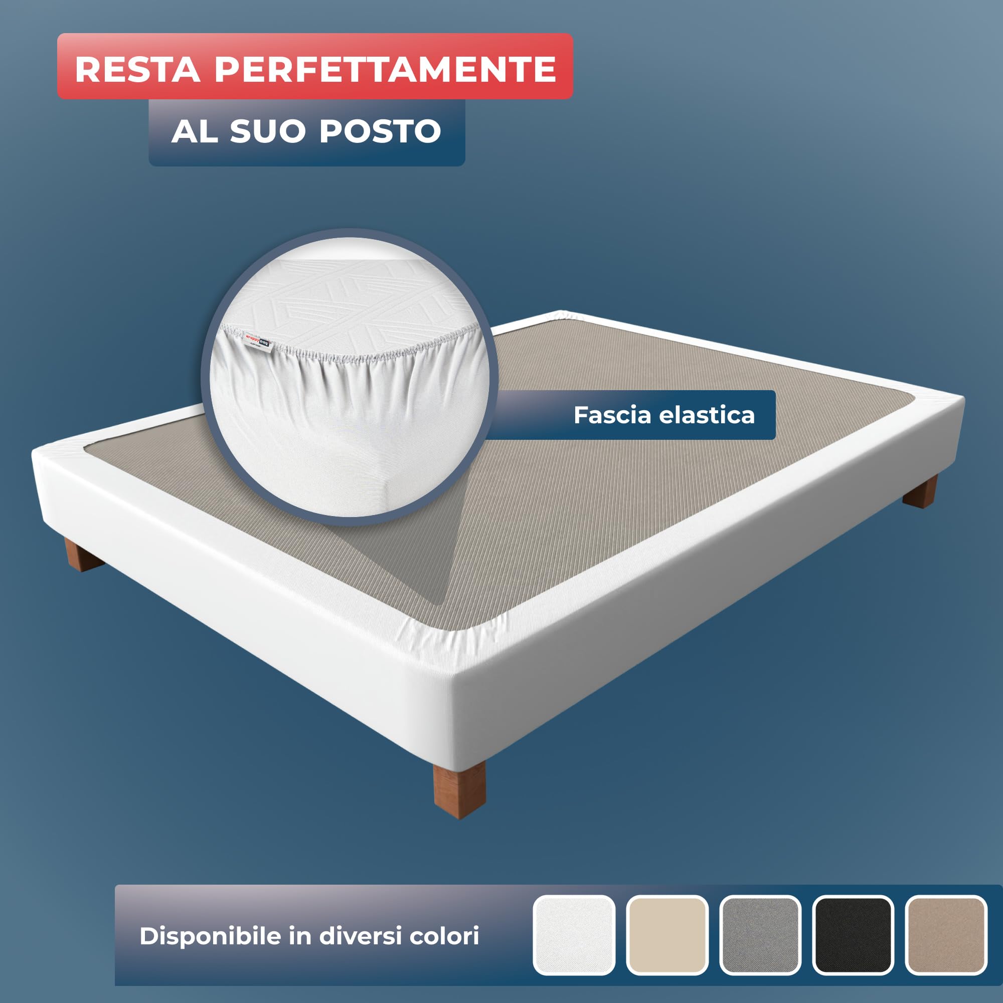 Wrappybag Vestiletto King size 180 x 200 cm - Rinnova e Modernizza il tuo Vecchio Giroletto – Copertura Giroletto Bianco– 6 Misure Disponibili