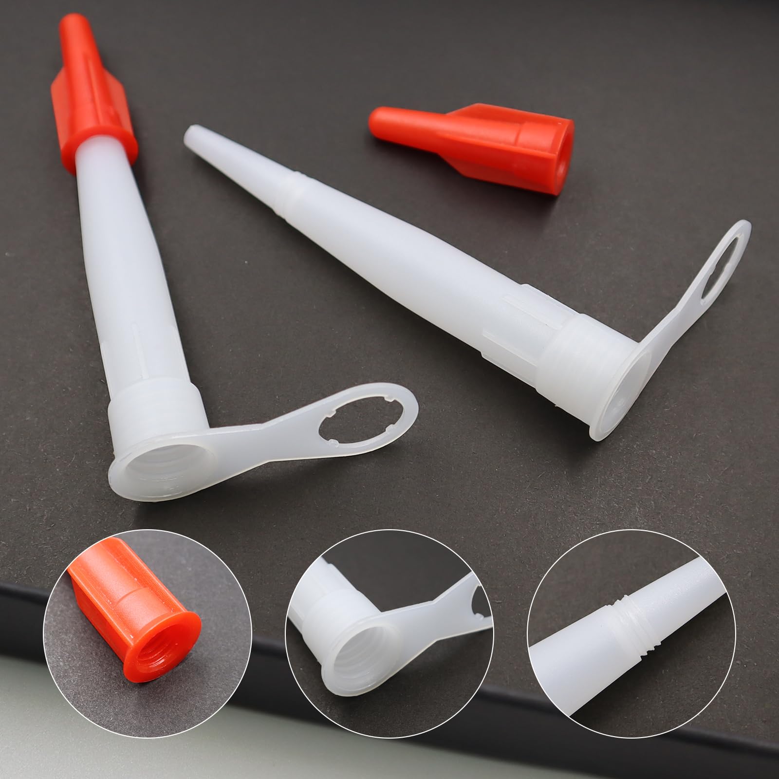Ugelli In Silicone con Tappi 50 pezzi per Pistola per Silicone e Sigillante