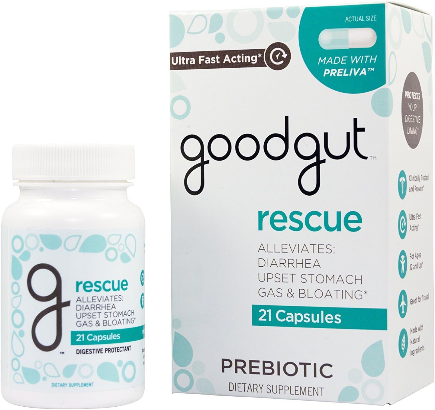 Rescue Acute Relief Prebiotic, 21 Count