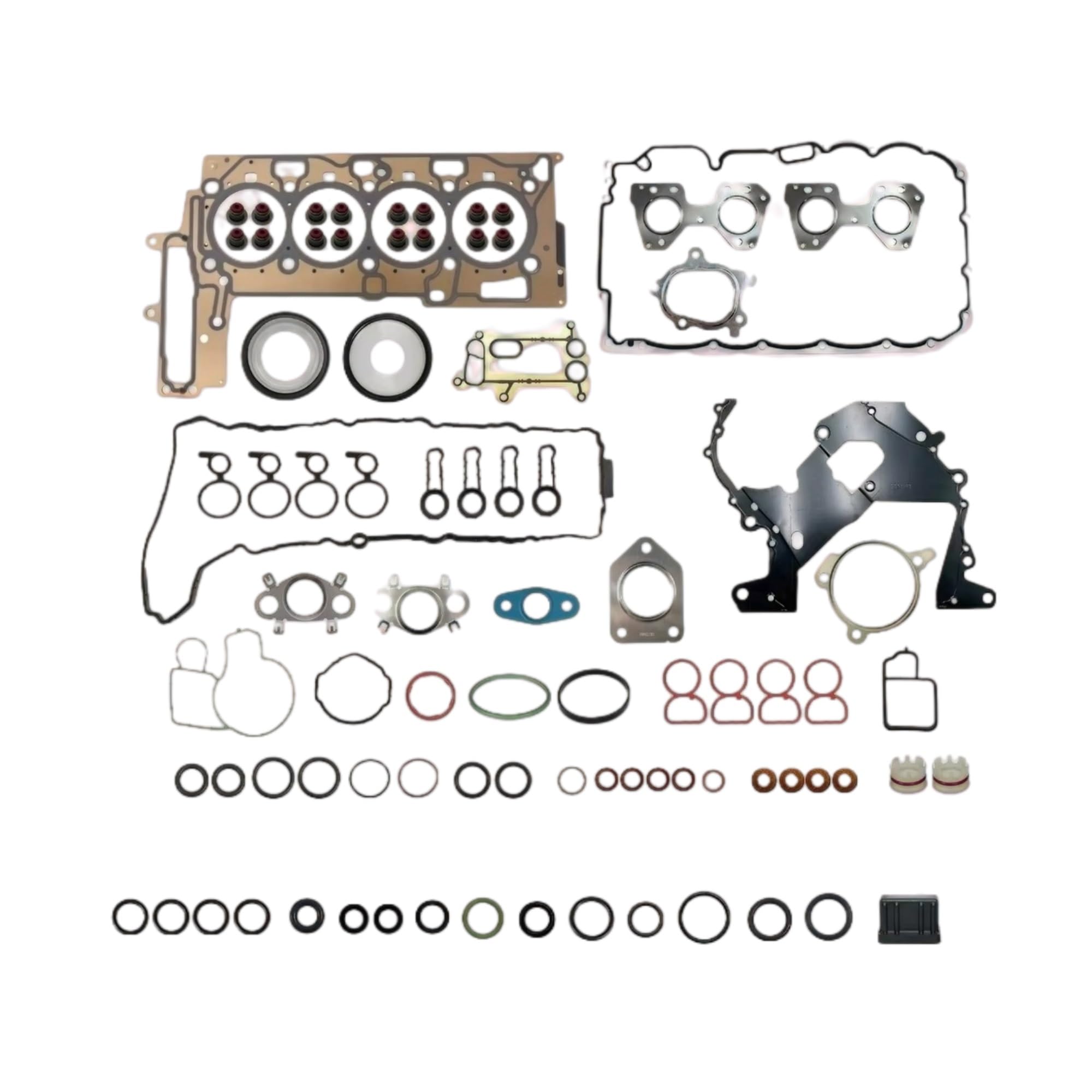 Junta estanqueidad tapa válvulas Juego De Juntas Completas Culata Pieza Motor 2,0 T Para N47 M47 Para E81 E87 E88 E82 E90 E93 E92 E91 E60 E61 E84