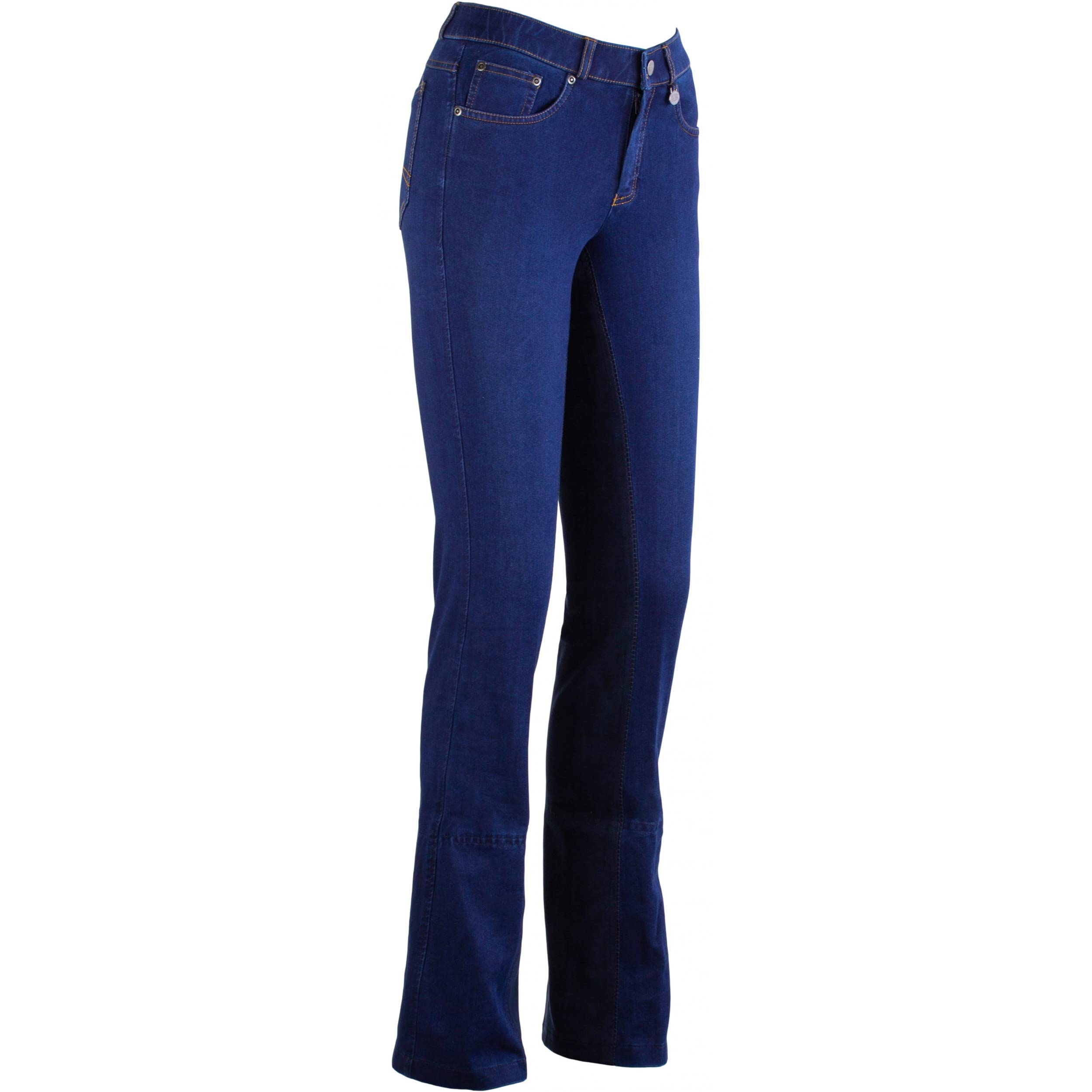Lazura - Jodhpur Reithose für Damen Dina | Denim Reitjeans mit Vollbesatz | atmungsaktive & elastische Vollbesatzreithose | Jeans-Reithose mit 5 Taschen | Reiterhose in 3 Farben | Größe 36-46