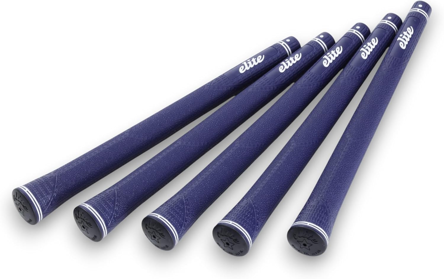 elitegrip Golf Grips Magnum Series MX55 Grip Ends - No Back Line M58/M60/M62 Navy Length 265mm Set of 5